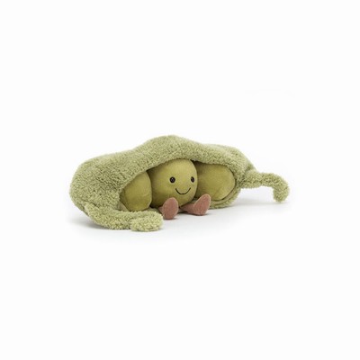 Jellycat Pea in a Pod USA | 38420SRXU